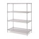 Metro 4-Shelf Brite Industrial Stock Room Wire Shelving - N326BR