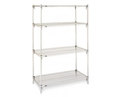 Metro 4-Shelf Stainless Steel Wire Shelving Unit- A183063NS4