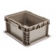 Monoflo NSO1207-05 Straight Wall Plastic Container | Compact, Durable Storage Bin