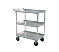 New Age 3-Shelf Heavy Duty Utility Service Cart | Industrial Aluminum Cart