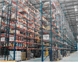 Husky Pallet Rack Upright Frame IU18360096 – 36"D x 96"H | Heavy Duty Teardrop Style