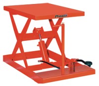 Presto Manual Light Duty Scissor Lift Tables