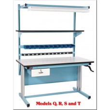 ProLine BIB15 White Plastic Laminate Top Adjustable Workbench in a Box ProLine BIB15 White Plastic Laminate Top Adjustable Workbench in a Box