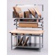 ProLine CPB6030P White Plastic Laminate Top Packaging Workbench