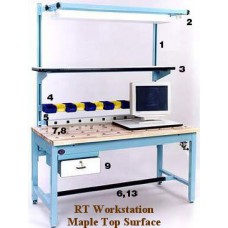 ProLine RT483030-HC-SD-M Solid Maple Top 6x6 Half Coverage Pop Up Ball Transfer Workbench ProLine RT483030-HC-SD-M Solid Maple Top 6x6 Half Coverage Pop Up Ball Transfer Workbench