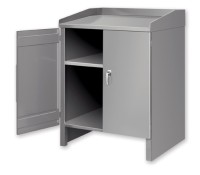 Pucel Cabinet Desk | Heavy-Duty Steel Workstation with Secure Storage