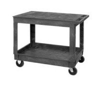 Quantum Flat Top Plastic Service Cart