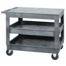 Quantum PFTC4026-33-3 Plastic Flat Top Service Cart Quantum PFTC4026-33-3 Plastic Flat Top Service Cart