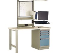 Rousseau LC3003C Quality Control Workstation – Modular, Accessory-Ready Work Center w/ 100 lb Drawers