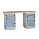 Rousseau LG3201C Workbench - 2 Compact Cabinets