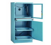 Rousseau Computer Cabinet - Two Roll-Out Shelf