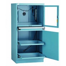 Rousseau R5JDG-5819 Stationary Computer Cabinet - 2 Roll-Out Shelf Rousseau R5JDG-5819 Stationary Computer Cabinet - 2 Roll-Out Shelf