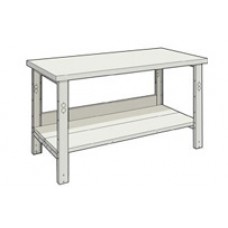 Rousseau WSA1019 Workbench - Bottom Shelf - Painted Steel Top Rousseau WSA1019 Workbench - Bottom Shelf - Painted Steel Top