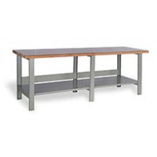 Rousseau WSA1902 Open Double Workbench - Painted Steel Top Rousseau WSA1902 Open Double Workbench - Painted Steel Top