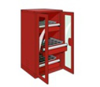 Rousseau CNC Tool Storage Cabinet with Polycarbonate Doors