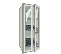 Rousseau CNC Tool Shelving with Polycarbonate Doors | Secure Toolholder Storage
