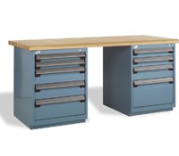 Rousseau R5WL5-2001 Modular Drawer Workbench – Tool-Free Reconfigurable Uprights, Accessory-Ready Workstation