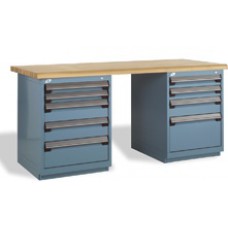 Rousseau Workstation with 2 Heavy-Duty Cabinets - R5WL5-2001 Rousseau Workstation with 2 Heavy-Duty Cabinets - R5WL5-2001