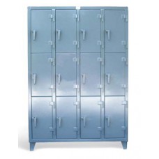 Strong Hold 5.16.11-24-3TMT 12-Compartment Industrial Locker – Heavy-Duty Triple-Tier Steel Storag Strong Hold 5.16.11-24-3TMT 12-Compartment Industrial Locker – Heavy-Duty Triple-Tier Steel Storag