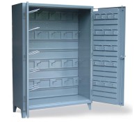 Strong Hold Adjustable Hooks Storage Cabinet Lockable Tool Hanging