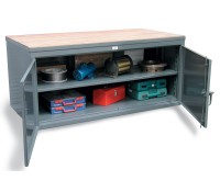 Strong Hold Cabinet Workbench with Maple Top