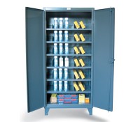 Strong Hold Adjustable Dividers Cabinet Steel Industrial Storage