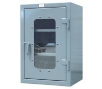 Strong Hold Counter Height See-Thru Cabinet