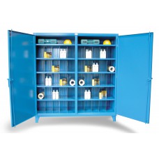 Strong Hold 66-DS-242-8PH-40VD-SB 2-Shift Bin Storage Cabinet – Heavy-Duty Industrial Steel Cabinet with Dividers Strong Hold 66-DS-242-8PH-40VD-SB 2-Shift Bin Storage Cabinet – Heavy-Duty Industrial Steel Cabinet with Dividers