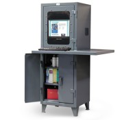 Strong Hold Extra Workspace Computer Cabinet