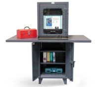 Strong Hold Multi-Data Entry Computer Cabinet