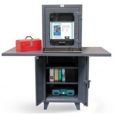 Strong Hold Multi-Data Entry Computer Cabinet - 26-CC-242-2WLDSLF Strong Hold Multi-Data Entry Computer Cabinet - 26-CC-242-2WLDSLF