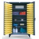 Strong Hold Steel 4-Shelf Bin Storage Cabinet - 46-BS-244