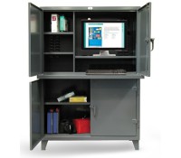 Strong Hold 2-Compartment Computer Workstation