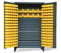Strong Hold 9-Drawer Bin Cabinet Lockable Steel Storage
