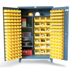 Strong Hold Part Bin Steel Storage Cabinet - 46-BSCW-241-3WLR Strong Hold Part Bin Steel Storage Cabinet - 46-BSCW-241-3WLR