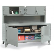 Strong Hold 75-UC-301 Steel Workstation | Cabinet with Upper & Lower Storage Compartments Strong Hold 75-UC-301 Steel Workstation | Cabinet with Upper & Lower Storage Compartments