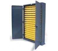 Strong Hold Slim Line Bin Storage | Compact Industrial Steel Parts Organizer