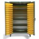 Strong Hold Stainless 4-Shelf Bin Storage Cabinet - 36-BS-244-SS