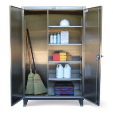 Strong Hold Stainless Steel Broom Closet Cabinet - 36-BC-244-SS Strong Hold Stainless Steel Broom Closet Cabinet - 36-BC-244-SS