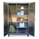Strong Hold Stainless Steel Broom Closet Cabinet - 45-BC-243-SS