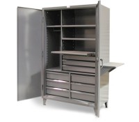 Strong Hold Tool Work Center Cabinet | All-in-One Industrial Tool Storage & Workstation