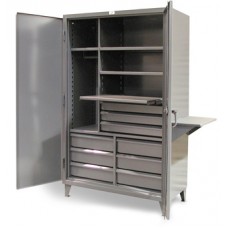 Strong Hold Work Center Tool Cabinet - 46-W-244-9/5DB-1SOS-VS Strong Hold Work Center Tool Cabinet - 46-W-244-9/5DB-1SOS-VS