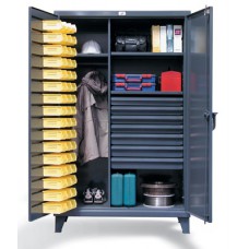 Strong Hold Part Bins Wardrobe Cabinet - 46-WBD-243-7DBLD Strong Hold Part Bins Wardrobe Cabinet - 46-WBD-243-7DBLD
