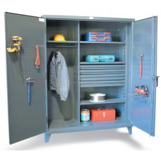 Strong Hold Steel Wardrobe Storage Cabinet - 45-W-243-4DB-PB Strong Hold Steel Wardrobe Storage Cabinet - 45-W-243-4DB-PB