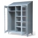 Strong Hold See-Thru Doors Wardrobe Cabinet -36-LD-W-245