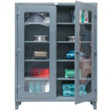 Strong Hold See Thru Door Steel Storage Cabinet - 36-LD-244 Strong Hold See Thru Door Steel Storage Cabinet - 36-LD-244