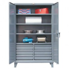 Strong Hold 46-244-6/5DB 6-Drawer Steel Storage Cabinet – Heavy-Duty Industrial Cabinet with Adjustable Shelves Strong Hold 46-244-6/5DB 6-Drawer Steel Storage Cabinet – Heavy-Duty Industrial Cabinet with Adjustable Shelves