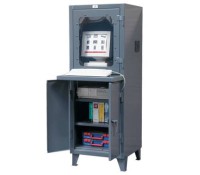 Strong-Hold Steel Computer Cabinet | Heavy-Duty Industrial Computer Workstation