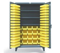 Strong Hold 46-BBS-243 3-Shelf Bin Storage Cabinet – 12-Gauge Steel, 164 Bins