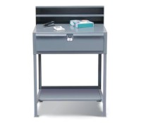 Strong Hold Warehouse Shipping Desk with 1 Drawer – Heavy-Duty Industrial Workstation